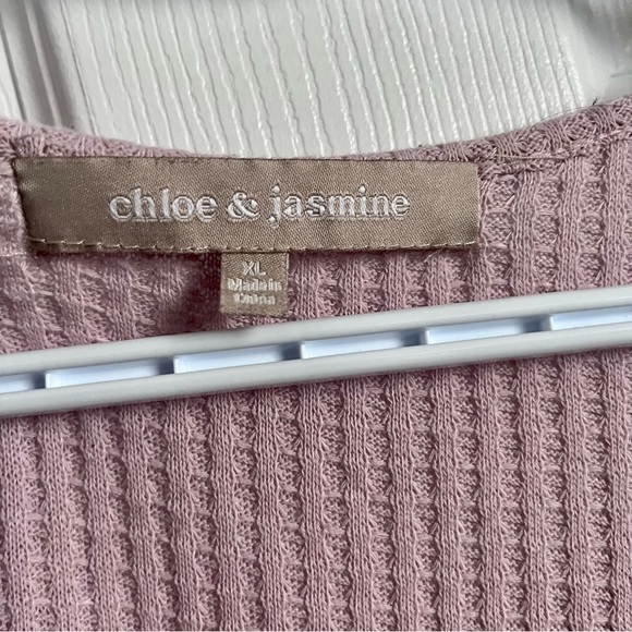 3/25$💥 Chloe & Jasmine top pink Women XL shirt cami tank sleeveless ruffled - Picture 2 of 5